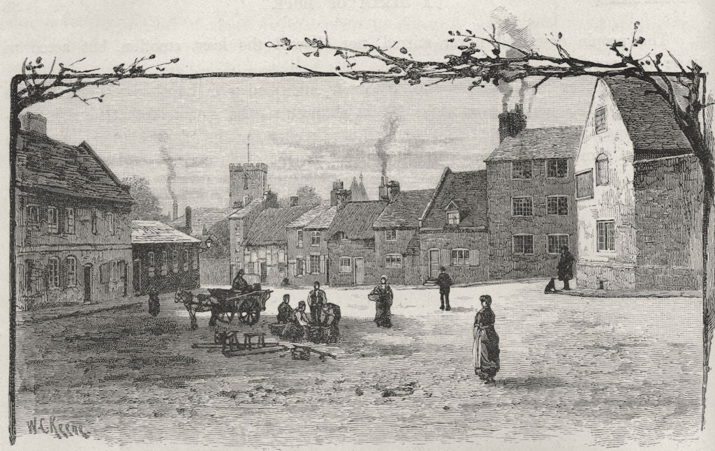 Castle Street, Melbourne, England. Lord Melbourne. Australia 1890 old print